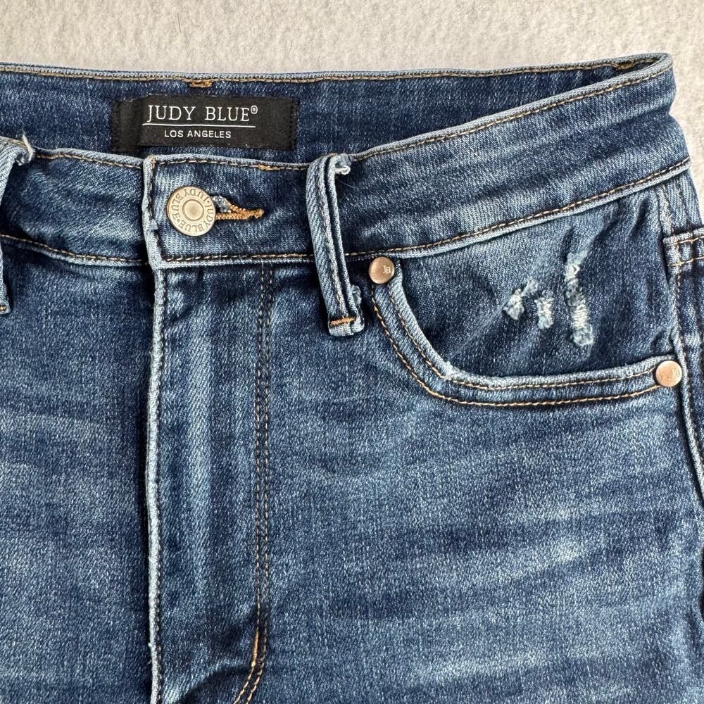 Judy Blue Shorts M High Waist Tummy Control Vintage Washed
